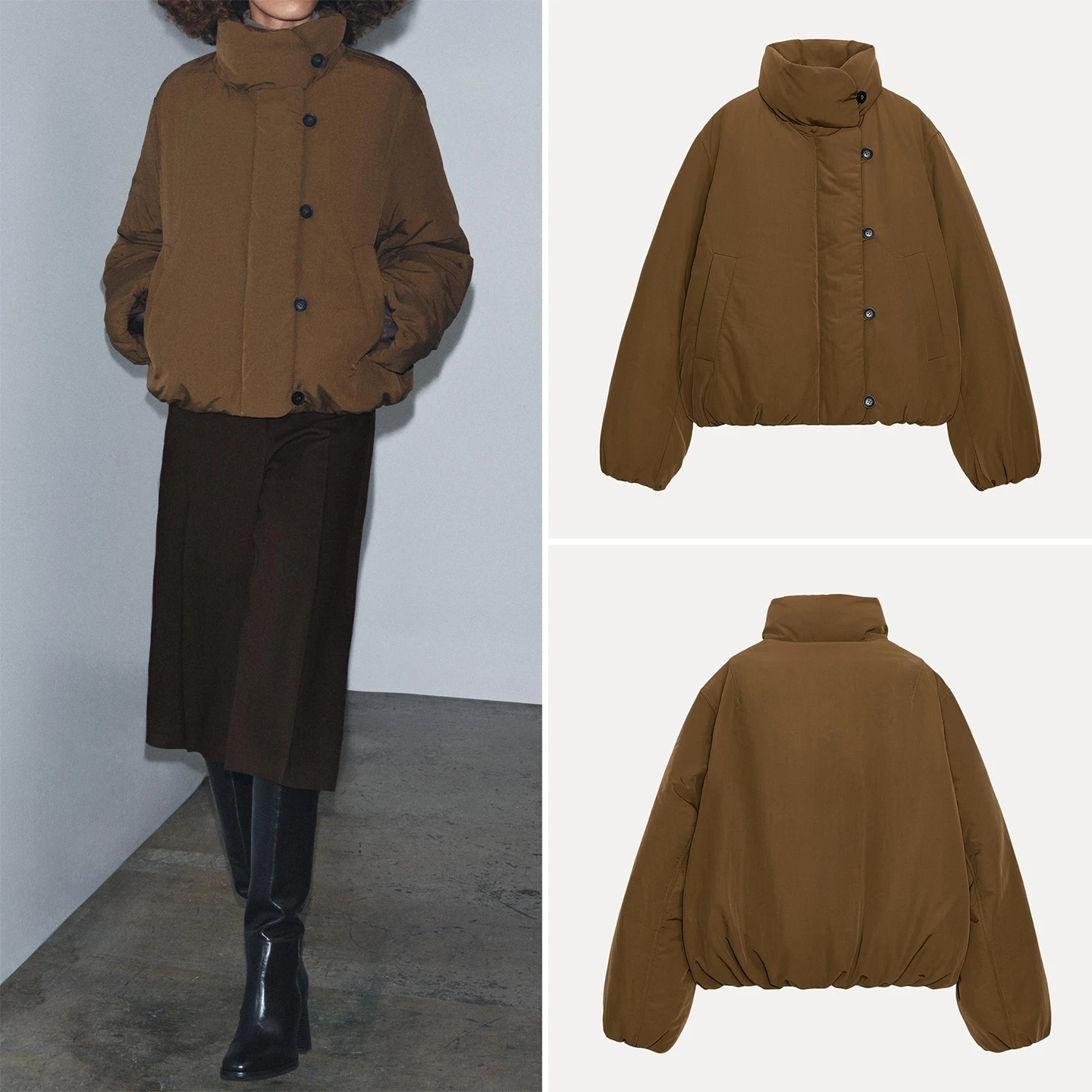 Ele High Collar Long Sve Outerwear for Women Versatile Commute Sle Loose Fit Single Button Closure Pure Color Design
Ele High Collar Long Sve Outerwear for Women Versatile Commute Sle Loose Fit Single Button Closure Pure Color Design