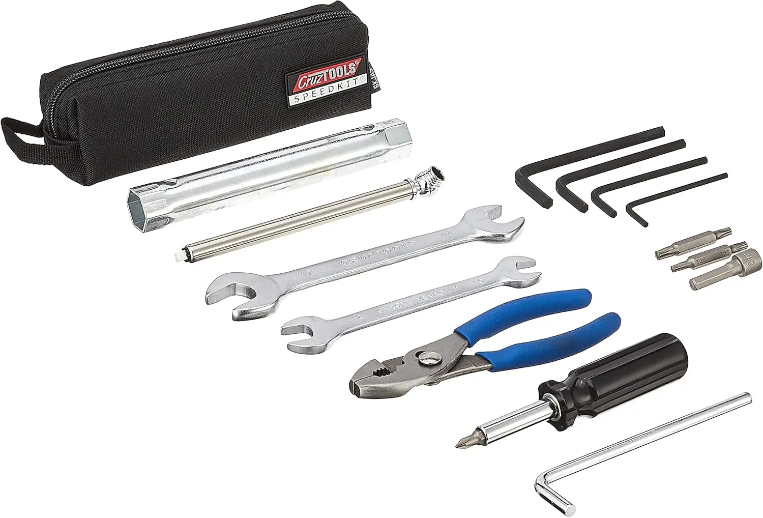 Compact Motorcycle Tool Kit with Spark Plug Wrench, Tire Gauge, and Pliers for ATV and Snow Vehicles
Compact Motorcycle Tool Kit with Spark Plug Wrench, Tire Gauge, and Pliers for ATV and Snow Vehicles