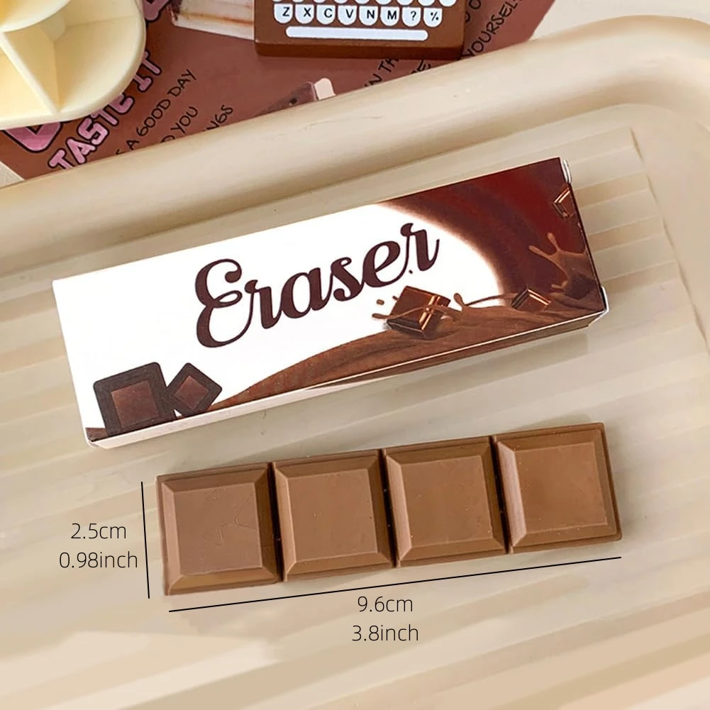 Chocolate Eraser Tearable Cookies Rubber Erasers for Pencils Cleaning Stationery School Kids Gift Reward F642
Chocolate Eraser Tearable Cookies Rubber Erasers for Pencils Cleaning Stationery School Kids Gift Reward F642