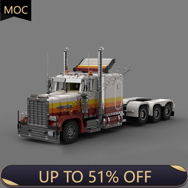 NEW 5942PCS city Container Tractor Peterbilt 389 Tri Axle Heavy Duty Truck DIY creative ideas technology Toy AssemblyPuzzle Gift
NEW 5942PCS city Container Tractor Peterbilt 389 Tri Axle Heavy Duty Truck DIY creative ideas technology Toy AssemblyPuzzle Gift