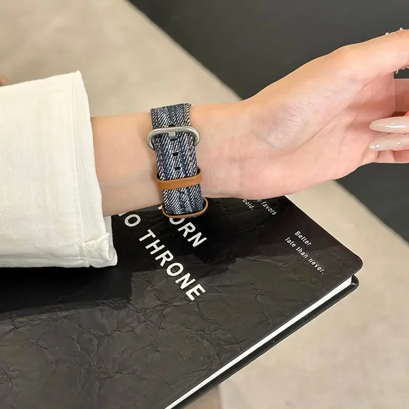 Винтажный белый лоскутный джинсовый материал подходит для нового браслета Xiaomi 9pro, ремешка ручной работы Redmi Watch 5.
Винтажный белый лоскутный джинсовый материал подходит для нового браслета Xiaomi 9pro, ремешка ручной работы Redmi Watch 5.