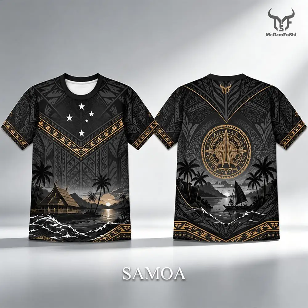 Samoa Tribal Style 3D Print T-shirt Polynesian Traditional Tattoo Pattern Streetwear Outdoor Sports Breathable Casual Jersey
Samoa Tribal Style 3D Print T-shirt Polynesian Traditional Tattoo Pattern Streetwear Outdoor Sports Breathable Casual Jersey