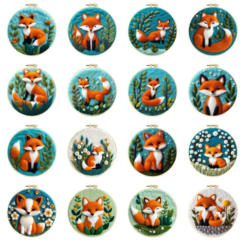 CHENISTORY DIY Wool Painting Embroidery Fox Kit Creative DIY Wool Needle Felt Picture Kit Animal Craft Painting Gift For Friend
CHENISTORY DIY Wool Painting Embroidery Fox Kit Creative DIY Wool Needle Felt Picture Kit Animal Craft Painting Gift For Friend
