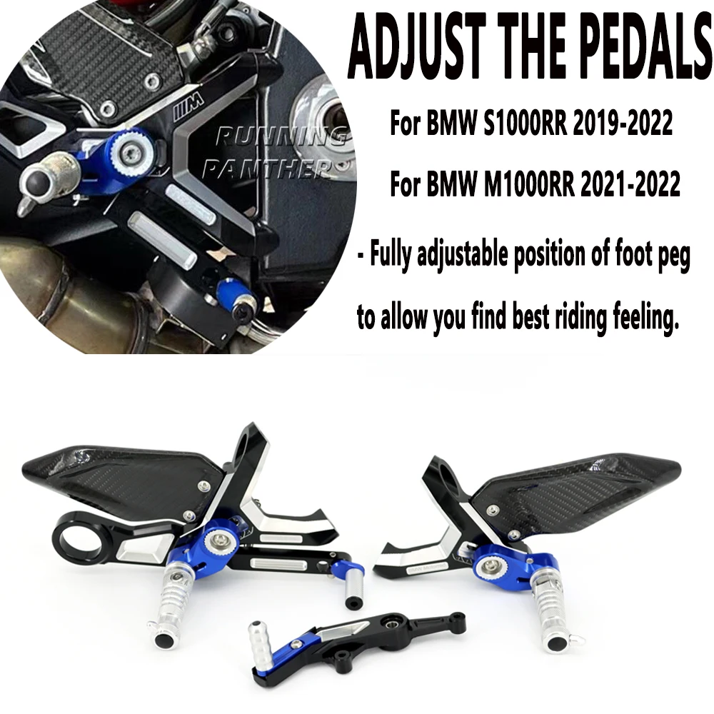 New S1000RR Motorcycle Accessories Adjustable Folding Foot Pegs Rear Set Footpeg Footrest Kit For BMW S1000RR M1000RR M S 1000 R
New S1000RR Motorcycle Accessories Adjustable Folding Foot Pegs Rear Set Footpeg Footrest Kit For BMW S1000RR M1000RR M S 1000 R