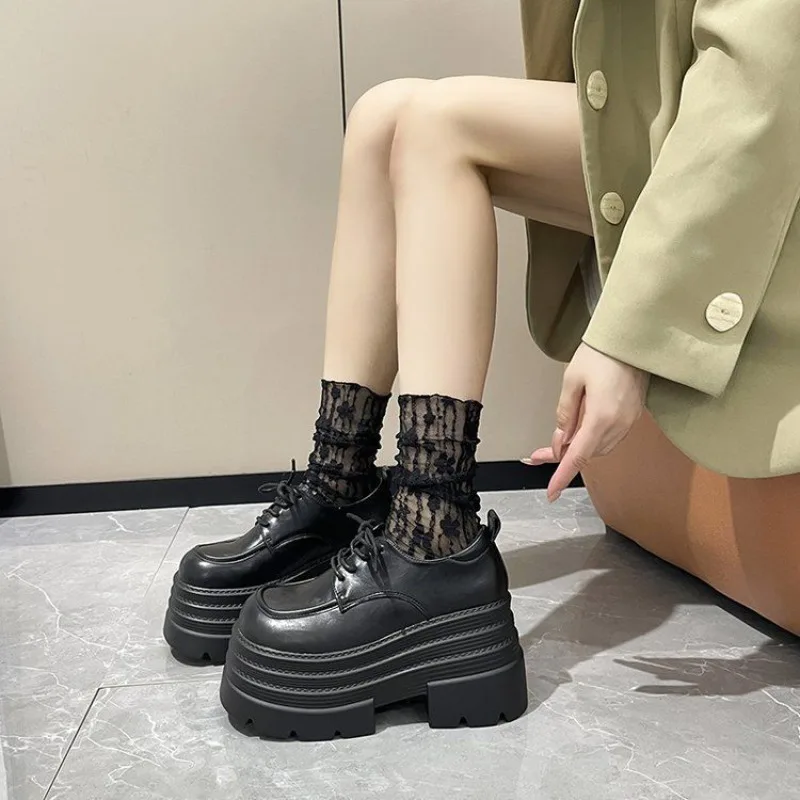 Petite Women's Thick-soled Height-increasing Single Shoes 2026 Spring/Autumn New Retro Fashion and British Small Leather Shoes
Petite Women's Thick-soled Height-increasing Single Shoes 2026 Spring/Autumn New Retro Fashion and British Small Leather Shoes