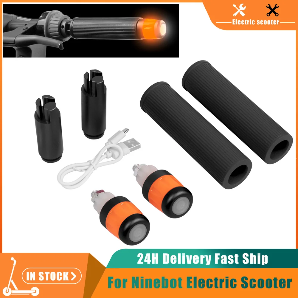 Turn Signals LED Lights Grips Anti-slip Handlebar Extension Sleeve Handlebar Grip For Ninebot Max G30 G30D/E/LP Ellecric Scooter
Turn Signals LED Lights Grips Anti-slip Handlebar Extension Sleeve Handlebar Grip For Ninebot Max G30 G30D/E/LP Ellecric Scooter