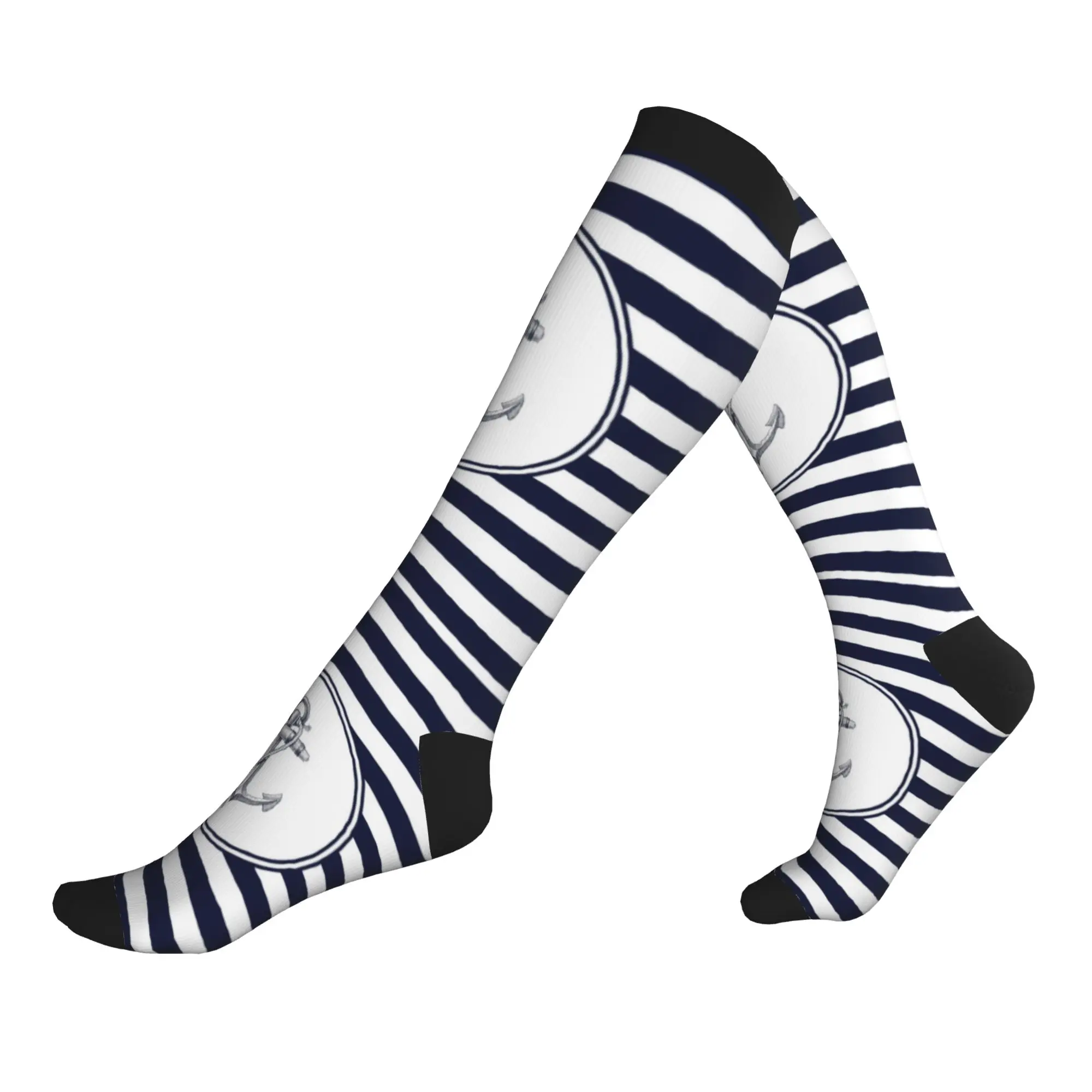 Fashion Men's Anchor and Navy Blue Stripes Dress Socks Unisex Warm Comfortable Printing Nautical Sailor Sports Compression Socks
Fashion Men's Anchor and Navy Blue Stripes Dress Socks Unisex Warm Comfortable Printing Nautical Sailor Sports Compression Socks