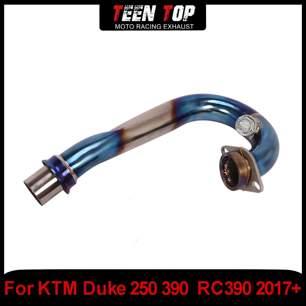 Motorcycle Escape Exhaust Header Link Pipe Titanium For KTM DUKE 250 RC390 Front Connect Tube Exhaust Elbow duke 390 2017
Motorcycle Escape Exhaust Header Link Pipe Titanium For KTM DUKE 250 RC390 Front Connect Tube Exhaust Elbow duke 390 2017