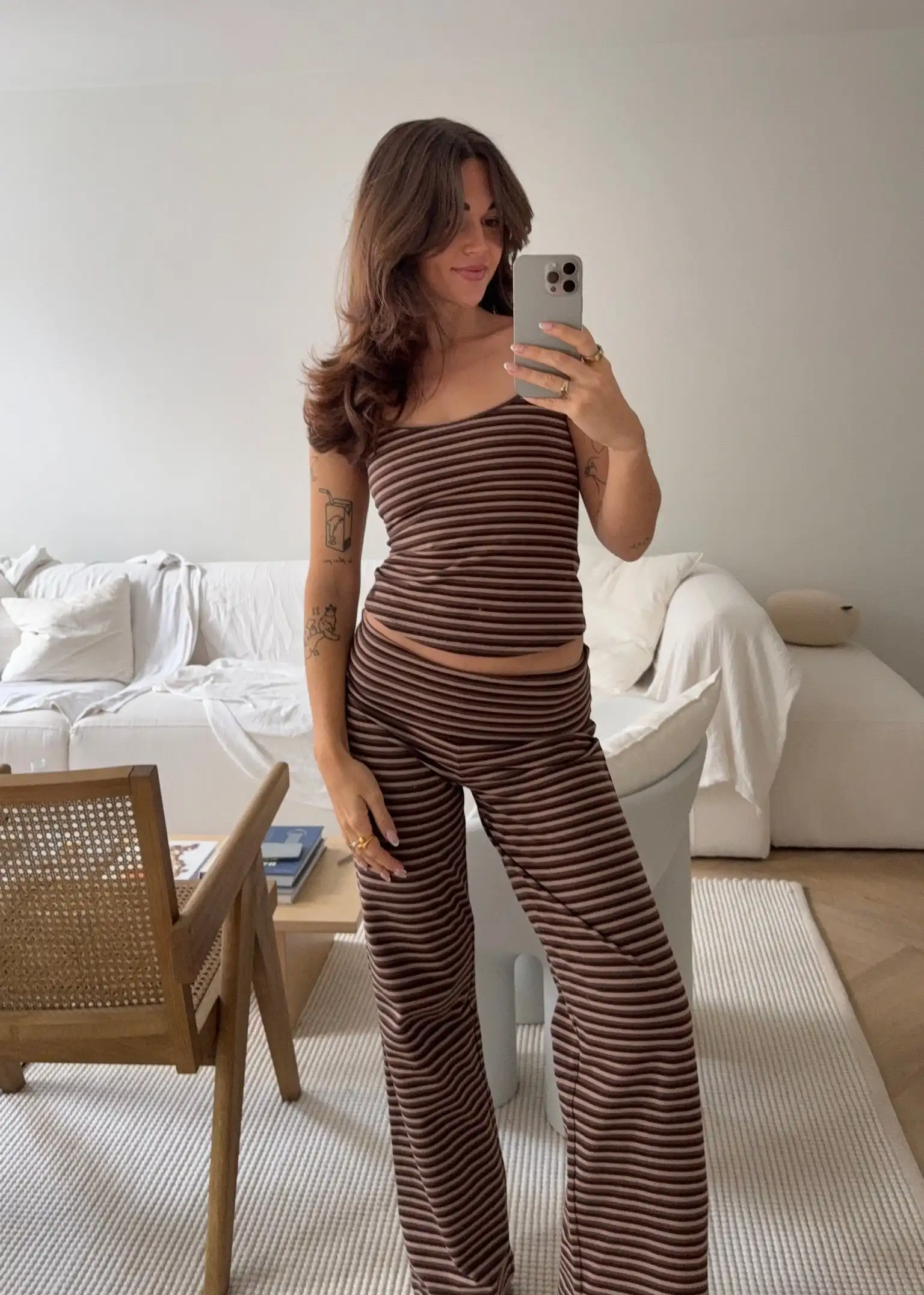 Elevate Your Style with our Striped Jumpsuit Set - Available in Blue, Pink, or Coffee in S, M, L Sizes!
Elevate Your Style with our Striped Jumpsuit Set - Available in Blue, Pink, or Coffee in S, M, L Sizes!