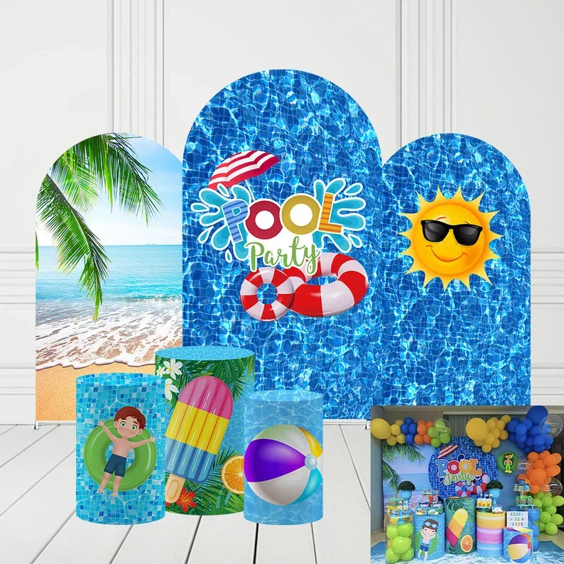 Mehofond Arch Backdrop Covers Summer Pool Decorations Kids Birthday Party Baby Shower Banquets Sun Swimming Pool Cylinder Prop
Mehofond Arch Backdrop Covers Summer Pool Decorations Kids Birthday Party Baby Shower Banquets Sun Swimming Pool Cylinder Prop