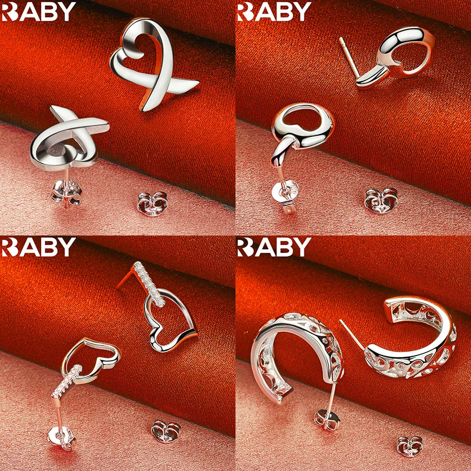 URBABY 925 Sterling Silver Earrings Stud Earrings For Women Anniversary Gift Popular Wild Fashion Romantic Jewelry 
URBABY 925 Sterling Silver Earrings Stud Earrings For Women Anniversary Gift Popular Wild Fashion Romantic Jewelry