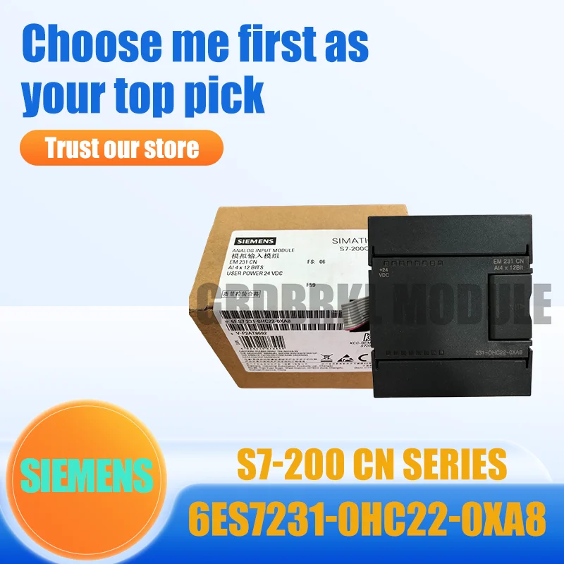 New Original SIEMENS 6ES7231-0HC22-0XA8 6EP1332-4BA00 6ES7590-1AB60-0AA0 Module
New Original SIEMENS 6ES7231-0HC22-0XA8 6EP1332-4BA00 6ES7590-1AB60-0AA0 Module