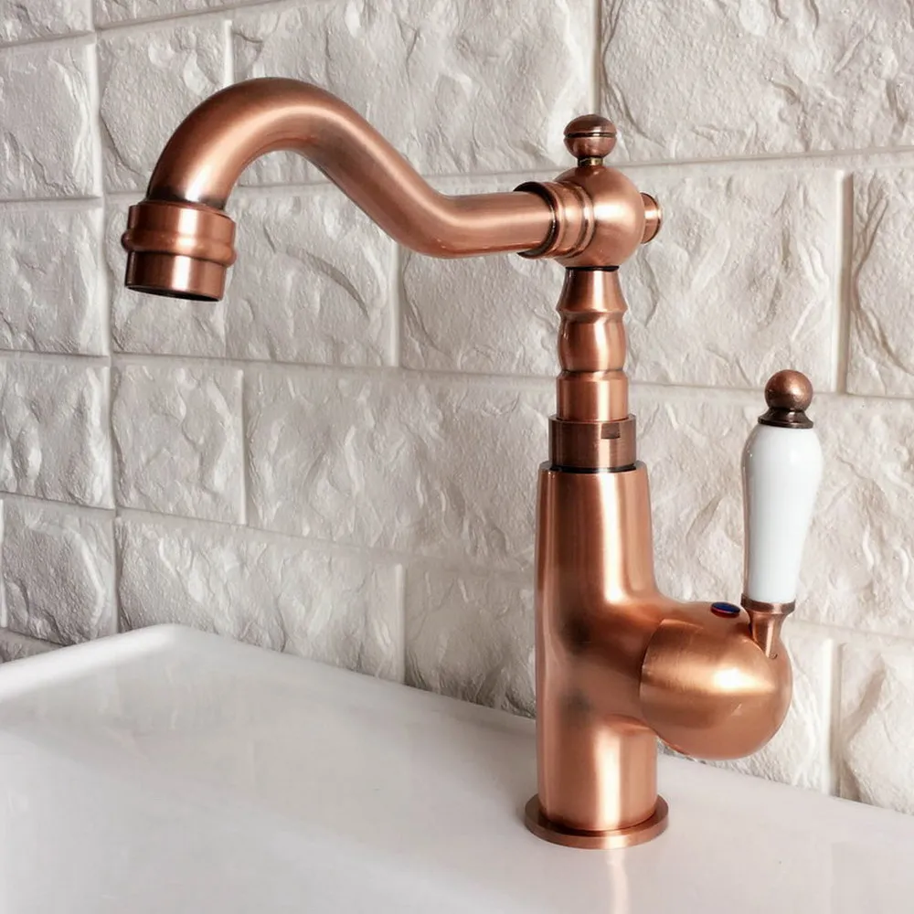 Red Copper Swivel Spout Bathroom Faucet Single Hole Washbasin Mixer Sink Faucets Ceramic Handle Cold &Hot Water Mixer Tap tnf409
Red Copper Swivel Spout Bathroom Faucet Single Hole Washbasin Mixer Sink Faucets Ceramic Handle Cold &Hot Water Mixer Tap tnf409