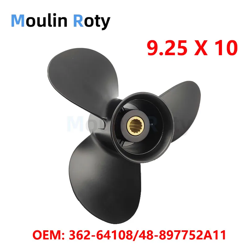 Yacht Propeller 9.25X10 362-64108-0/48-897752A11, Suitable for Tohatsu/Mercury Outboard Engines, 9.9-20 Hp, 14 Teeth
Yacht Propeller 9.25X10 362-64108-0/48-897752A11, Suitable for Tohatsu/Mercury Outboard Engines, 9.9-20 Hp, 14 Teeth