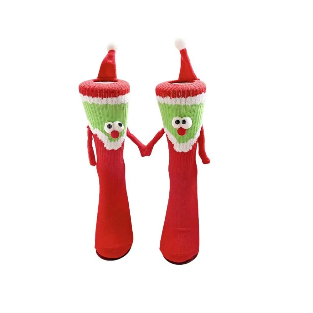 With Hands Christmas Magnetic Stocking Breathable New Year Gifts Long Tube Hose Socks Santa Claus Cotton Cartoon Xmas Socks
With Hands Christmas Magnetic Stocking Breathable New Year Gifts Long Tube Hose Socks Santa Claus Cotton Cartoon Xmas Socks