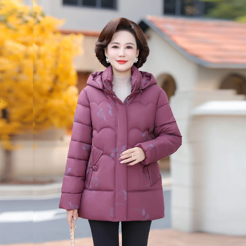 Элегантный зимний длинный пуховик для женщин среднего возраста, легкая теплая куртка с принтом в пригородном стиле
Элегантный зимний длинный пуховик для женщин среднего возраста, легкая теплая куртка с принтом в пригородном стиле