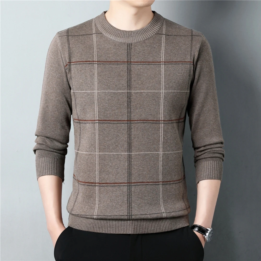 Brand O-Neck Thick Knitwear Sweater Men Clothing Autumn Winter High Quality Top Soft Warm Striped Pullover Jersey Z1144
Brand O-Neck Thick Knitwear Sweater Men Clothing Autumn Winter High Quality Top Soft Warm Striped Pullover Jersey Z1144
