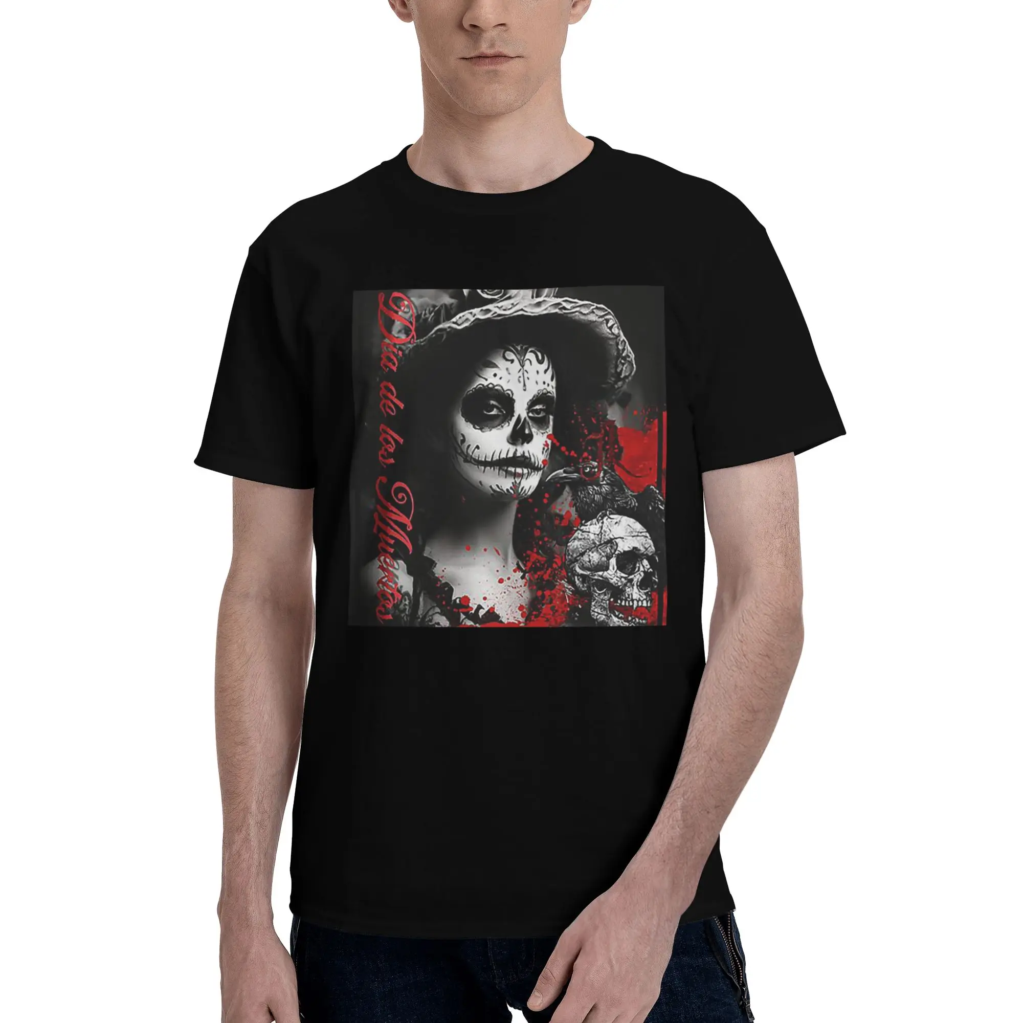 Alexander Gothic Las Elegantes Girls Day Of Dead Skull Футболка из 100% хлопка Мужские классические футболки Мужские футболки с круглым вырезом и коротким рукавом
Alexander Gothic Las Elegantes Girls Day Of Dead Skull Футболка из 100% хлопка Мужские классические футболки Мужские футболки с круглым вырезом и коротким рукавом