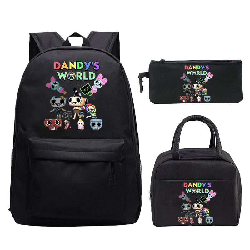 Новый рюкзак Dandy's World, набор из 3 предметов, забавные школьные сумки с героями мультфильмов для девочек и мальчиков, сумка для книг для начальной школы с сумкой для обеда, сумка для ручек, подарок
Новый рюкзак Dandy's World, набор из 3 предметов, забавные школьные сумки с героями мультфильмов для девочек и мальчиков, сумка для книг для начальной школы с сумкой для обеда, сумка для ручек, подарок