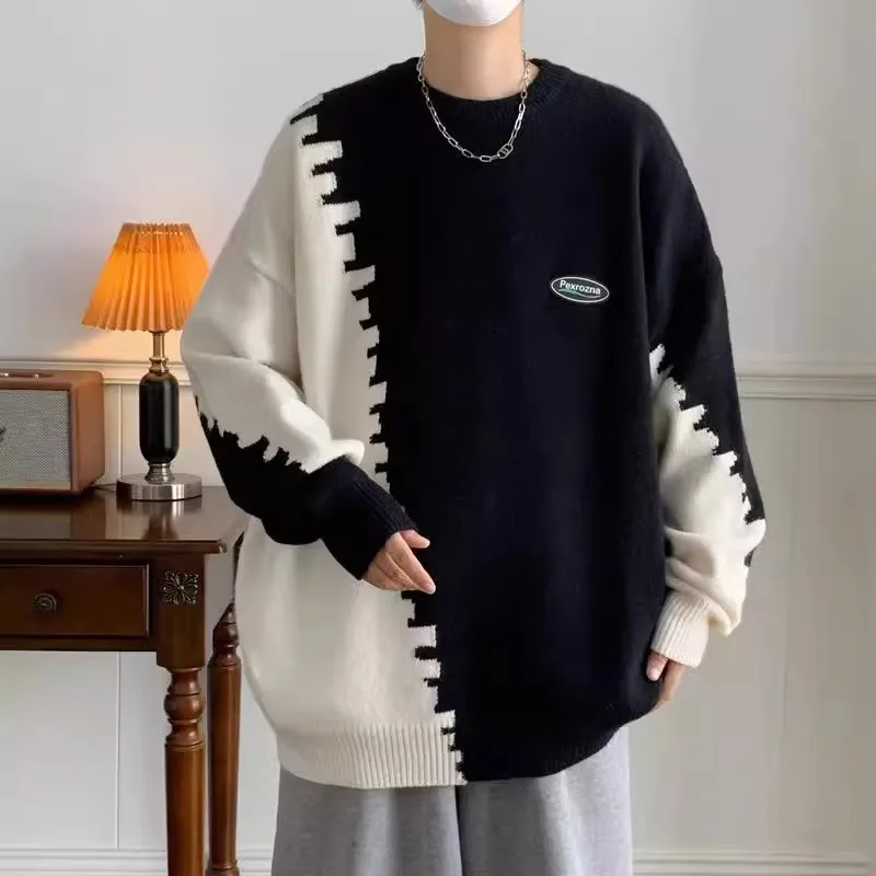Casual Loose Men's Knitted Sweater round Ne Color Blo Large Size Autumn Winter Couple's Loose Fit Comfortable Sle Top
Casual Loose Men's Knitted Sweater round Ne Color Blo Large Size Autumn Winter Couple's Loose Fit Comfortable Sle Top