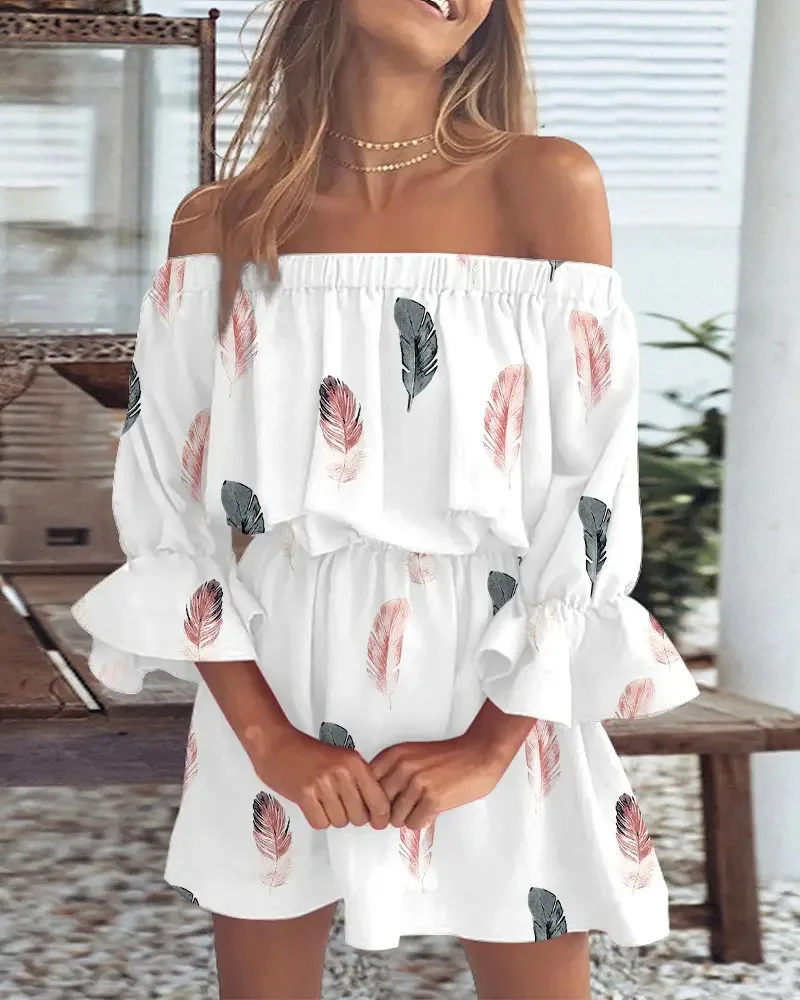 Women's Sweet Style Dress 2024 Spring Summer Latest Temperament Sexy Fashion One Shoulder Print Elegant Casual A-Line Skirt
Women's Sweet Style Dress 2024 Spring Summer Latest Temperament Sexy Fashion One Shoulder Print Elegant Casual A-Line Skirt