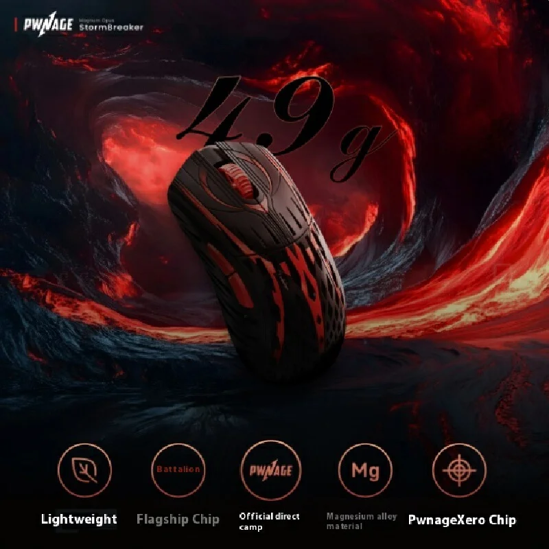 Мышь Pwnage StormBreaker, двухрежимная беспроводная игровая мышь PAW3395 PAW3950, 8000 Гц, легкая мышь, аксессуары для ПК, FPS, подарки для геймеров 
Мышь Pwnage StormBreaker, двухрежимная беспроводная игровая мышь PAW3395 PAW3950, 8000 Гц, легкая мышь, аксессуары для ПК, FPS, подарки для геймеров