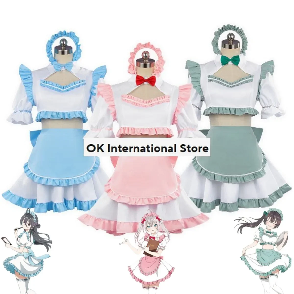 Anime Alya Sometimes Hides Her Feelings in Russian Suo Yuki Alisa Mikhaylovna Kujo Cosplay Costume Maid Attire Woman Lovely Suit
Anime Alya Sometimes Hides Her Feelings in Russian Suo Yuki Alisa Mikhaylovna Kujo Cosplay Costume Maid Attire Woman Lovely Suit