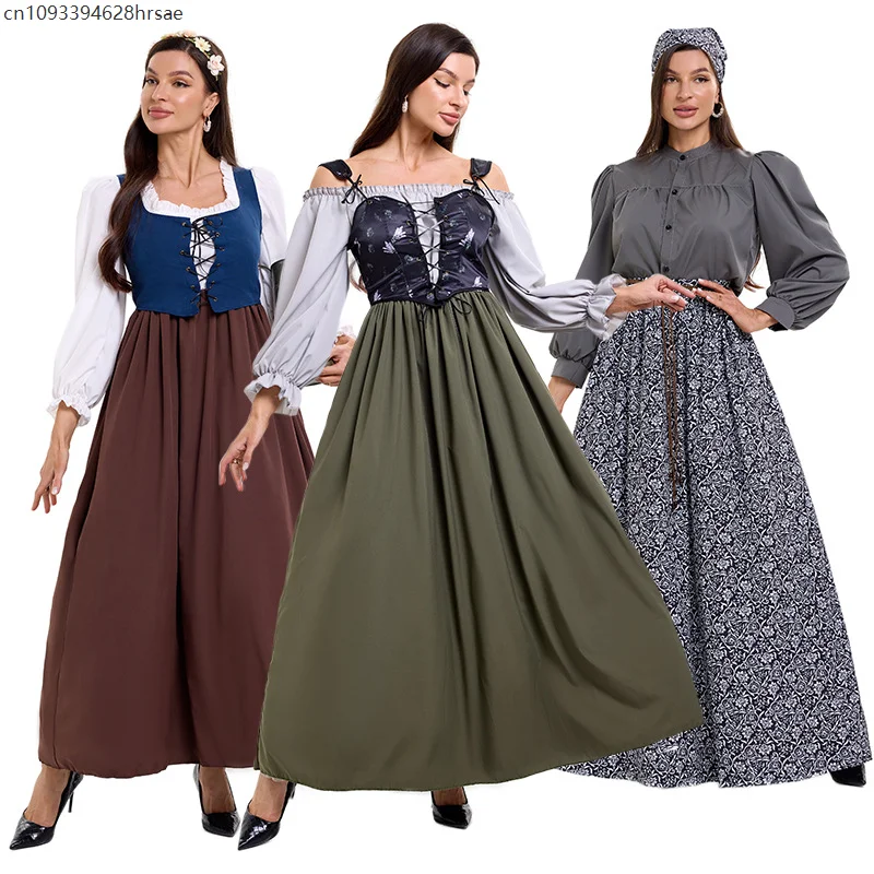Medieval Vintage Manor Maid Dress Floral Waistcoat Paired with Vintage Dresses Farm Female Worker Colonial Period Maid Costume
Medieval Vintage Manor Maid Dress Floral Waistcoat Paired with Vintage Dresses Farm Female Worker Colonial Period Maid Costume