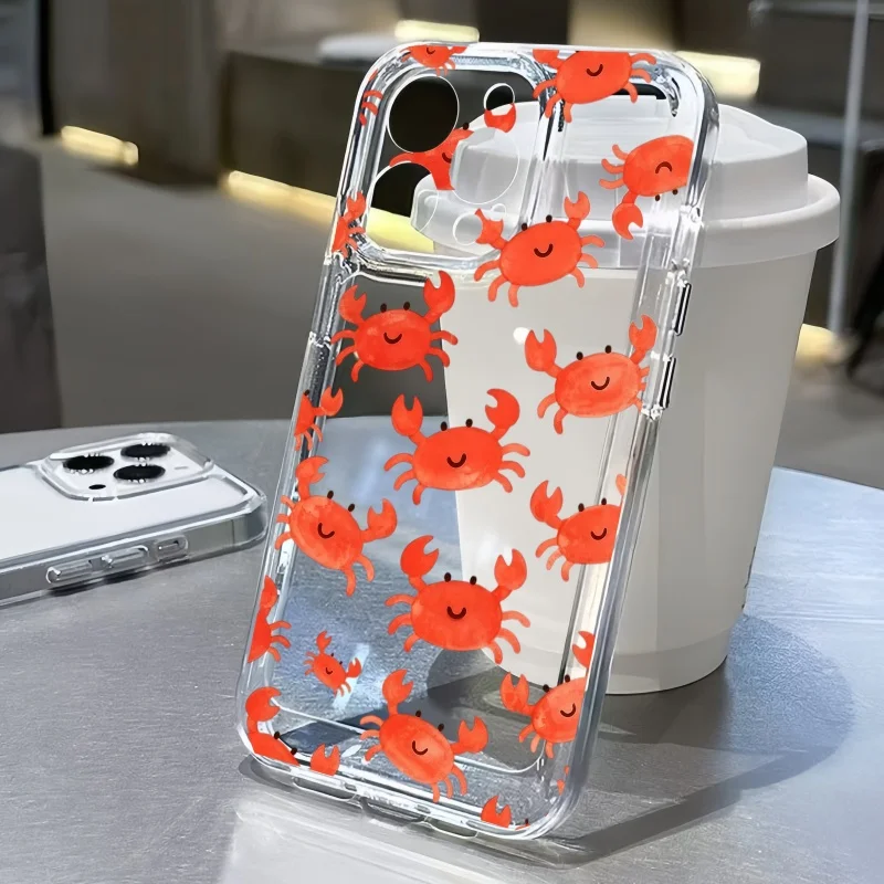 Watercolor Little Crab Full Print Phone Case For iPhone 17 16e 16 15 14 13 12 11 Air Pro Max Plus Transparent Soft Cover Fundas
Watercolor Little Crab Full Print Phone Case For iPhone 17 16e 16 15 14 13 12 11 Air Pro Max Plus Transparent Soft Cover Fundas