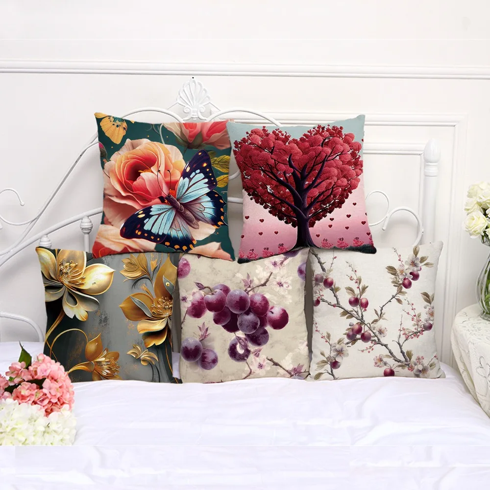 Office Sofa Car Cushion Cover Classic Hand Painted Flowers Luxury Home Decor Pillow Cover
Office Sofa Car Cushion Cover Classic Hand Painted Flowers Luxury Home Decor Pillow Cover