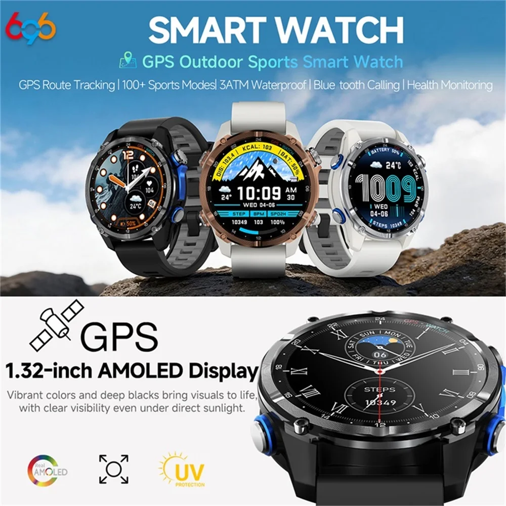 2026 GPS Outdoor Sports Smart Watch Blue Tooth Call Waterproof Clock AMOLED Screen Health Watches Compass Weather Smartwatch
2026 GPS Outdoor Sports Smart Watch Blue Tooth Call Waterproof Clock AMOLED Screen Health Watches Compass Weather Smartwatch