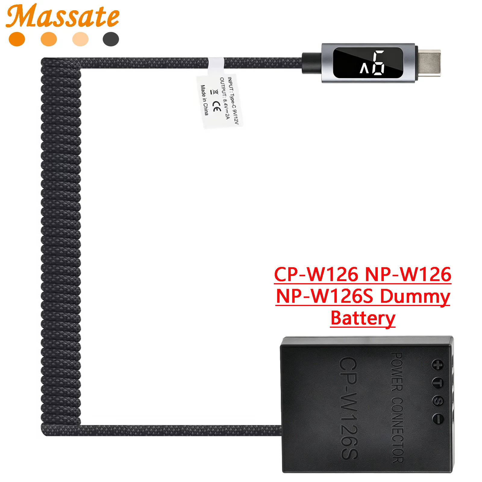 Massate NP-W126 NP-W126S DC Coupler Dummy Battery for Fujifilm X-A1 X-A2 X-E1 X-E2 X-Pro1 X-T10 X-T20 X-T2 X-M1 X-T3 Cameras
Massate NP-W126 NP-W126S DC Coupler Dummy Battery for Fujifilm X-A1 X-A2 X-E1 X-E2 X-Pro1 X-T10 X-T20 X-T2 X-M1 X-T3 Cameras
