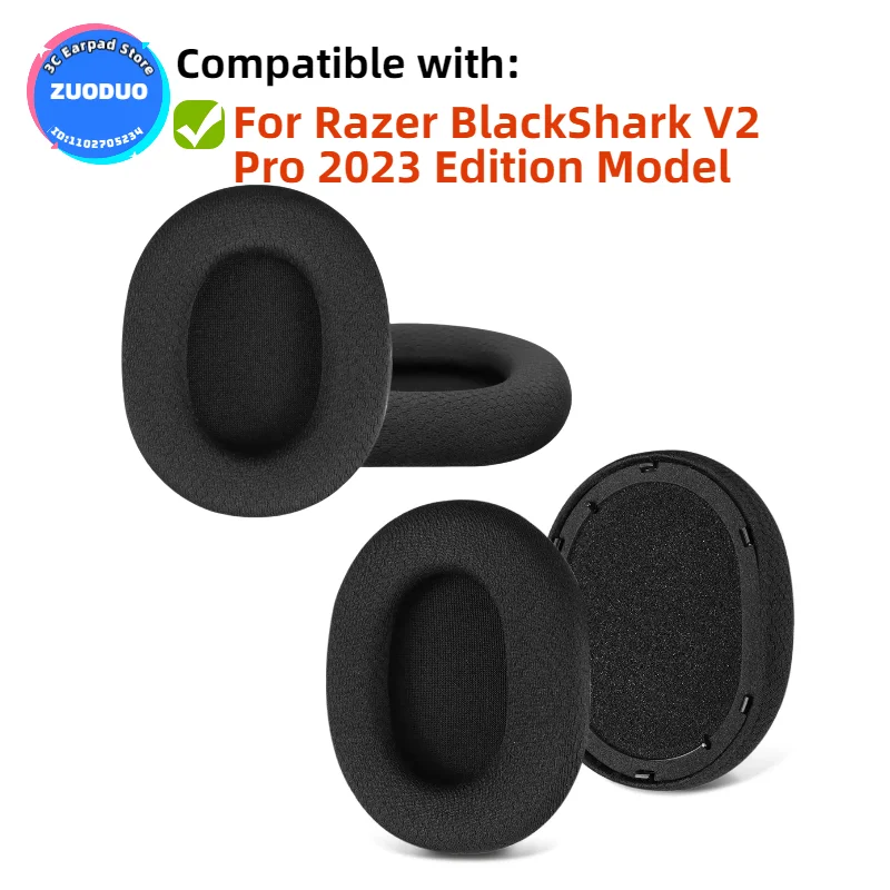 Updated Cooling-Gel earpads,Compatible for Razer BlackShark V2 Pro 2023 Edition Model Replacement Ear Pads
Updated Cooling-Gel earpads,Compatible for Razer BlackShark V2 Pro 2023 Edition Model Replacement Ear Pads