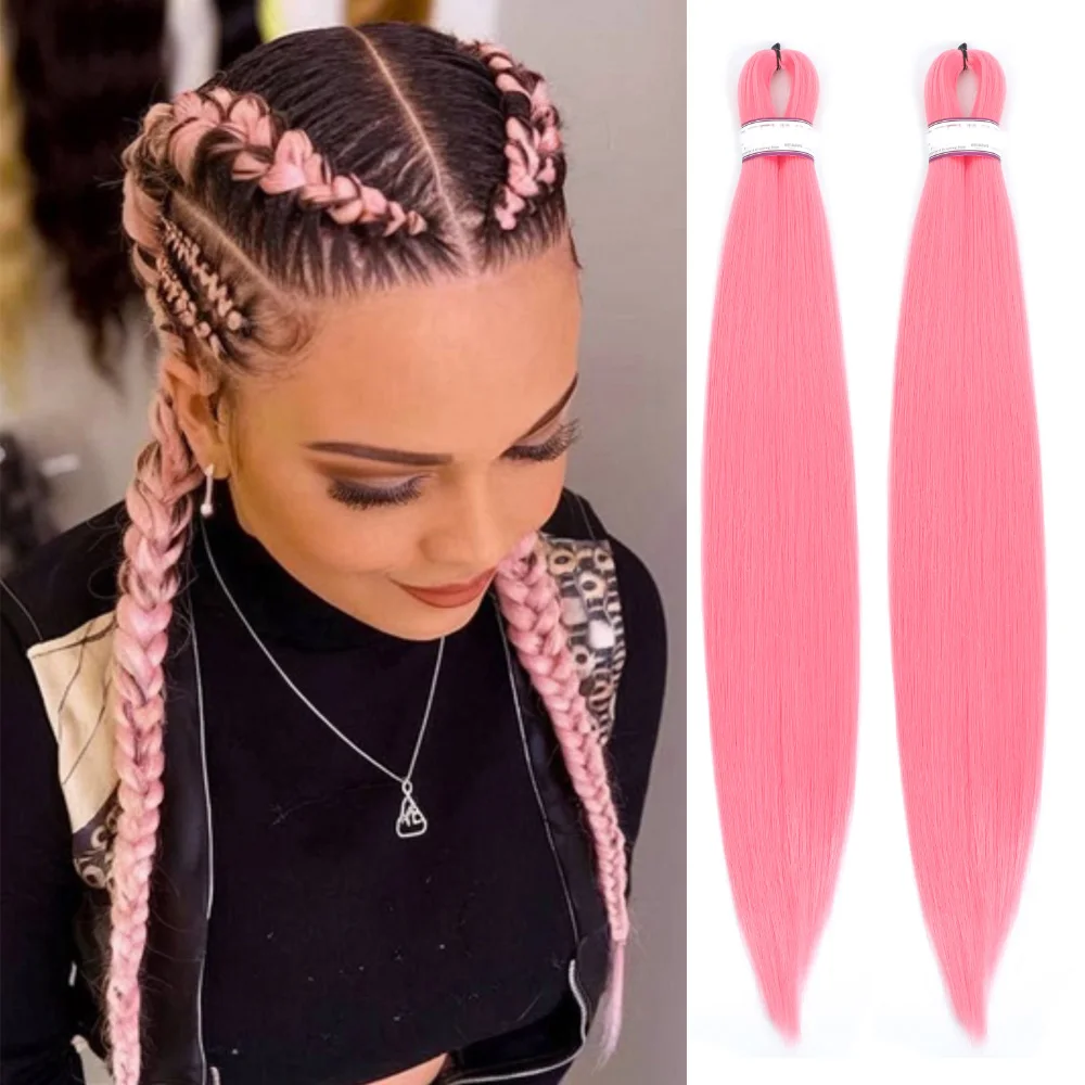 Pre Stretched Braiding Hair 2 Packs Pink Braiding Hair for Braids Yaki Texture Hot Water Setting Professional Synthetic Braids Hair 20 Inch
Pre Stretched Braiding Hair 2 Packs Pink Braiding Hair for Braids Yaki Texture Hot Water Setting Professional Synthetic Braids Hair 20 Inch