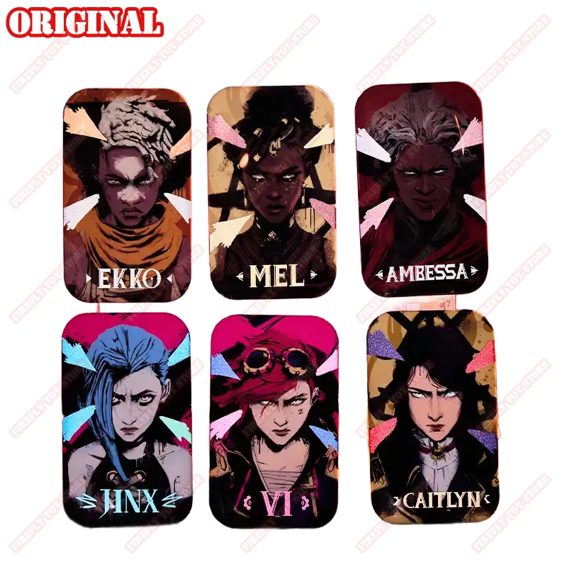 Original Arcane: League of Legends Animation Game Peripheral Toy Square Metal Brooch Badge Anime Action Model Figures Collection
Original Arcane: League of Legends Animation Game Peripheral Toy Square Metal Brooch Badge Anime Action Model Figures Collection