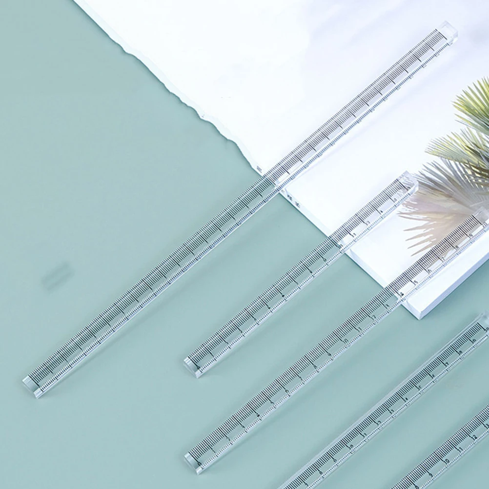 3 Pcs Transparent Ruler Set Acrylic Straight Measuring Tools for Drawing Engineering Students Lightweight
3 Pcs Transparent Ruler Set Acrylic Straight Measuring Tools for Drawing Engineering Students Lightweight