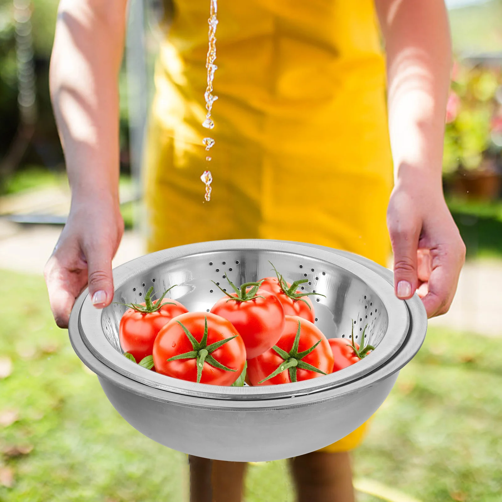 5 Pcs Leak Basin Rice Sieve 18 20 22 24 26 Colander Vegetable Washing Basket Metal Kitchen Fruit Strainer Drainage Design Safe
5 Pcs Leak Basin Rice Sieve 18 20 22 24 26 Colander Vegetable Washing Basket Metal Kitchen Fruit Strainer Drainage Design Safe
