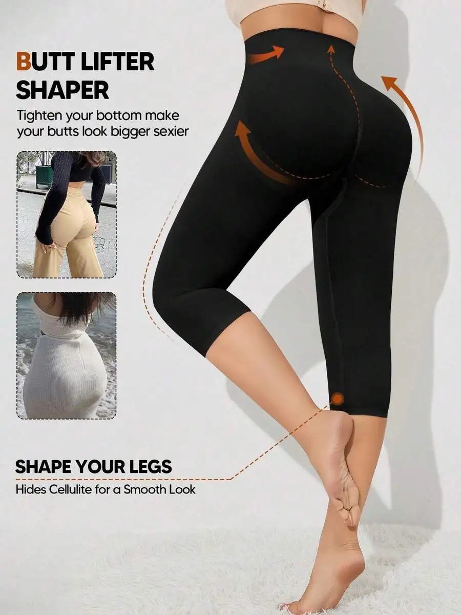 Women High Waisted Butt Lifter Shaper Capri Leggings Tummy Control Thigh Slimmer
Women High Waisted Butt Lifter Shaper Capri Leggings Tummy Control Thigh Slimmer