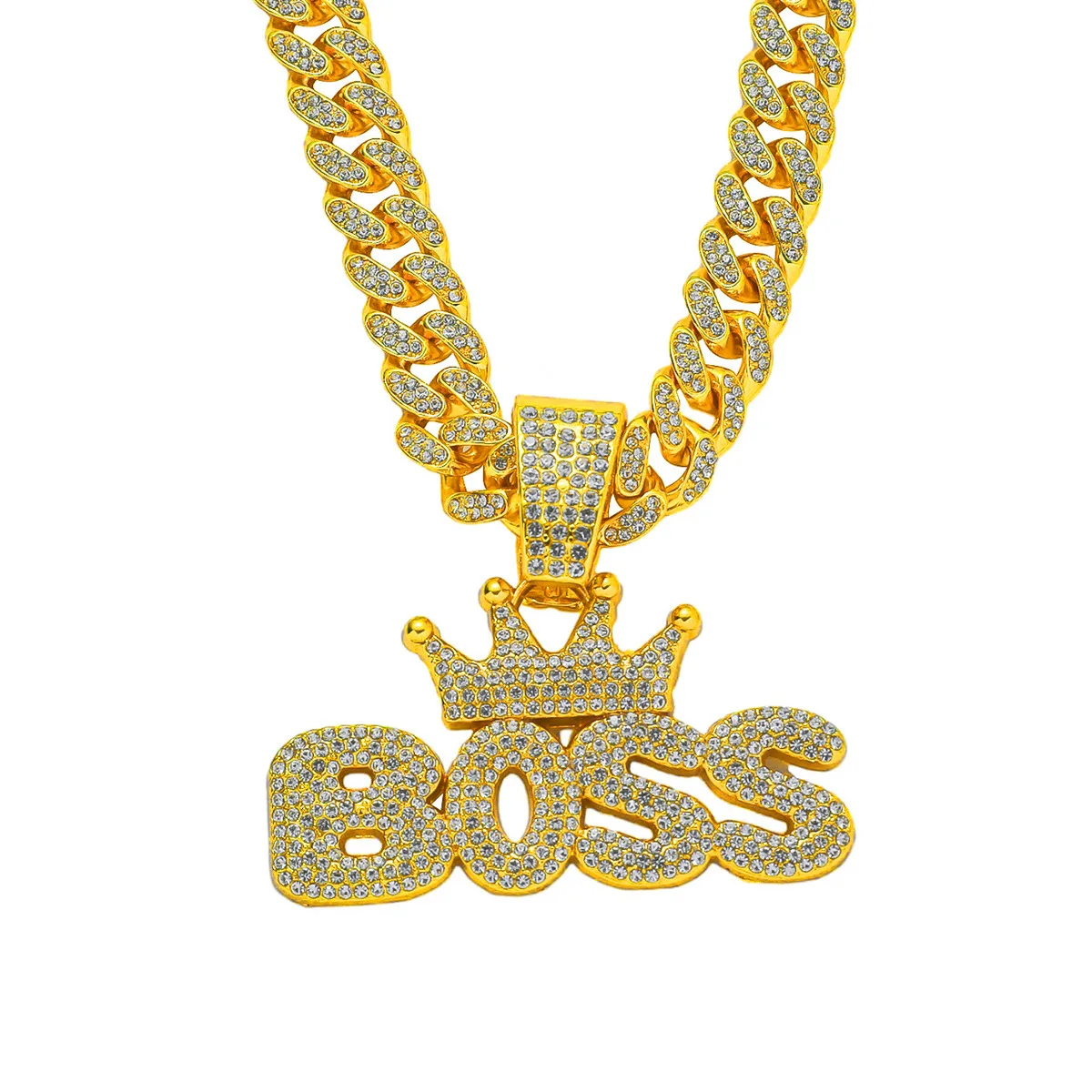 Европейский и американский хип-хоп преувеличенная корона с буквой BOSS кулон кубинское ожерелье, ночной клуб, индивидуальные танцевальные мужские украшения
Европейский и американский хип-хоп преувеличенная корона с буквой BOSS кулон кубинское ожерелье, ночной клуб, индивидуальные танцевальные мужские украшения