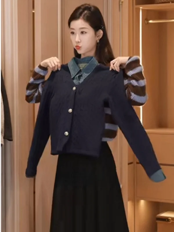 Fashionable Knitted Open Cardigan Jacket Women's Spring Autumn Winter New Style Outerwear Sweater Top Stylish Outer Layer
Fashionable Knitted Open Cardigan Jacket Women's Spring Autumn Winter New Style Outerwear Sweater Top Stylish Outer Layer