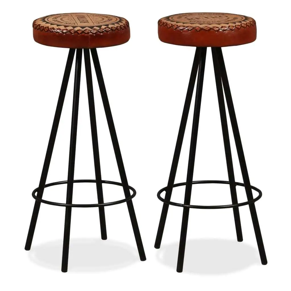 Set of 2 Real Leather Bar Stools - Stylish & Durable Seating for Home & Kitchen
Set of 2 Real Leather Bar Stools - Stylish & Durable Seating for Home & Kitchen