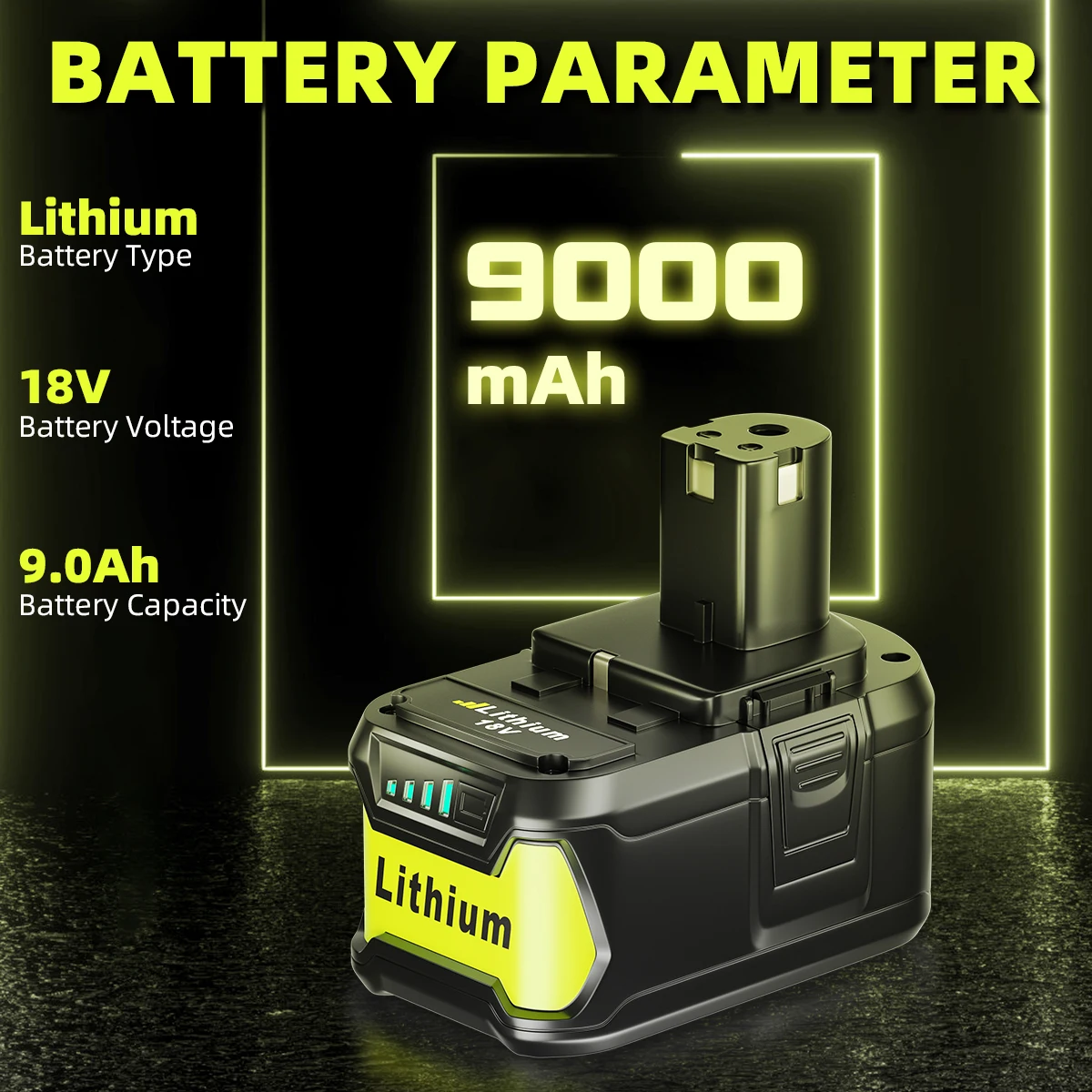 Vanon 9.0Ah P109 18V Replaces Ryobi 18V Battery Lithium Ion High Capacity Battery Compatible with P108 P102 P103 P104
Vanon 9.0Ah P109 18V Replaces Ryobi 18V Battery Lithium Ion High Capacity Battery Compatible with P108 P102 P103 P104