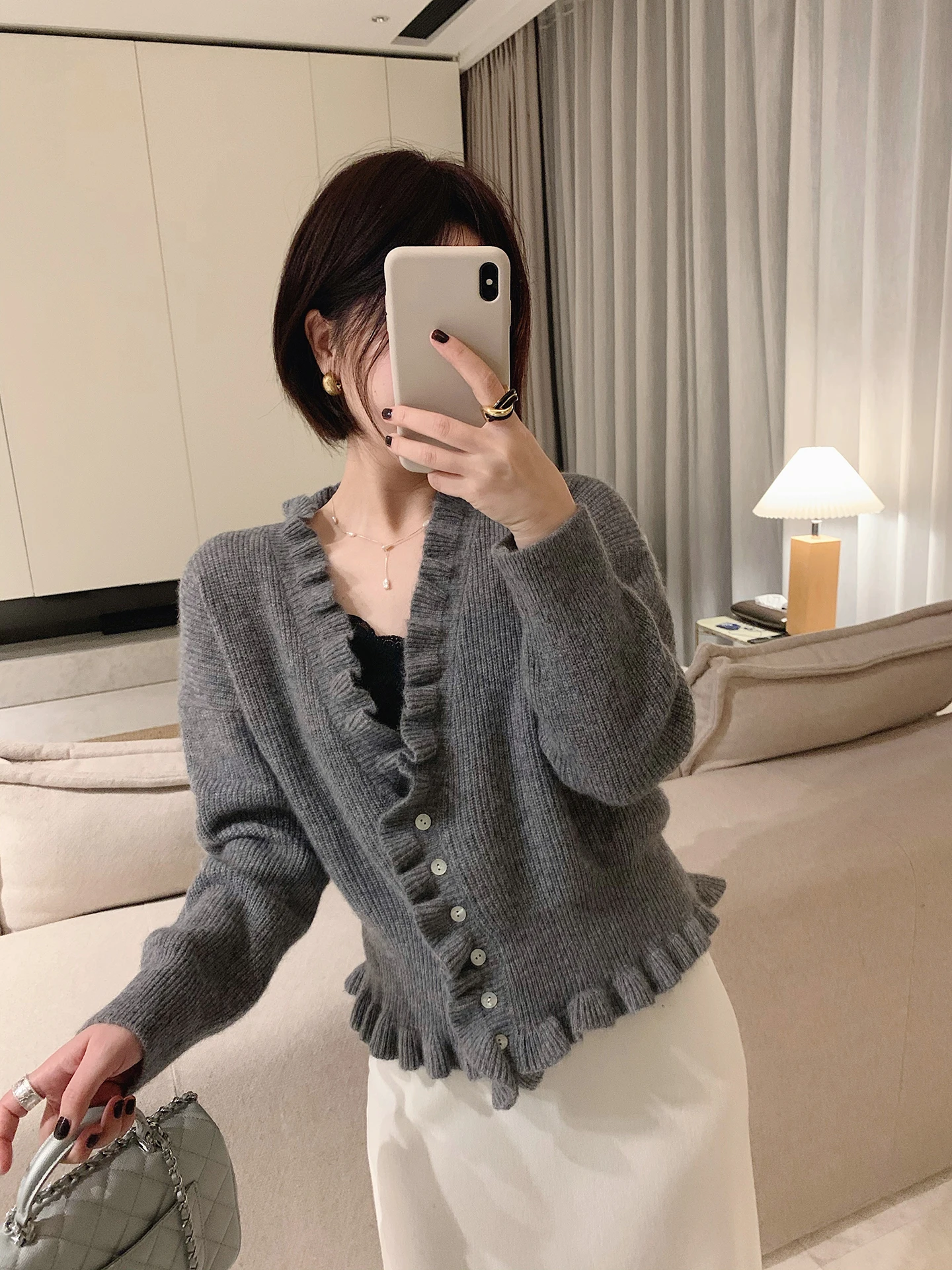 Misslady Vintage Lace Trim Woolen Knitted Sweater Cardigan Women's Soft Loose Fit Long Sve Faionable Daily Wear
Misslady Vintage Lace Trim Woolen Knitted Sweater Cardigan Women's Soft Loose Fit Long Sve Faionable Daily Wear