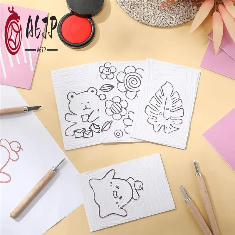 A67P-12Pcs Pink Carving Blocks PVC Linoleum Blocks Soft Stamp Carving Blocks Stamp Making Kits For Printing, Printing
A67P-12Pcs Pink Carving Blocks PVC Linoleum Blocks Soft Stamp Carving Blocks Stamp Making Kits For Printing, Printing