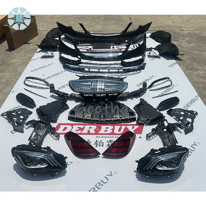 Auto Modification for W222 to May bach Bodykit for Mer Cedes Benz S Class W222 2014-2020 Facelift to MBH Style
Auto Modification for W222 to May bach Bodykit for Mer Cedes Benz S Class W222 2014-2020 Facelift to MBH Style