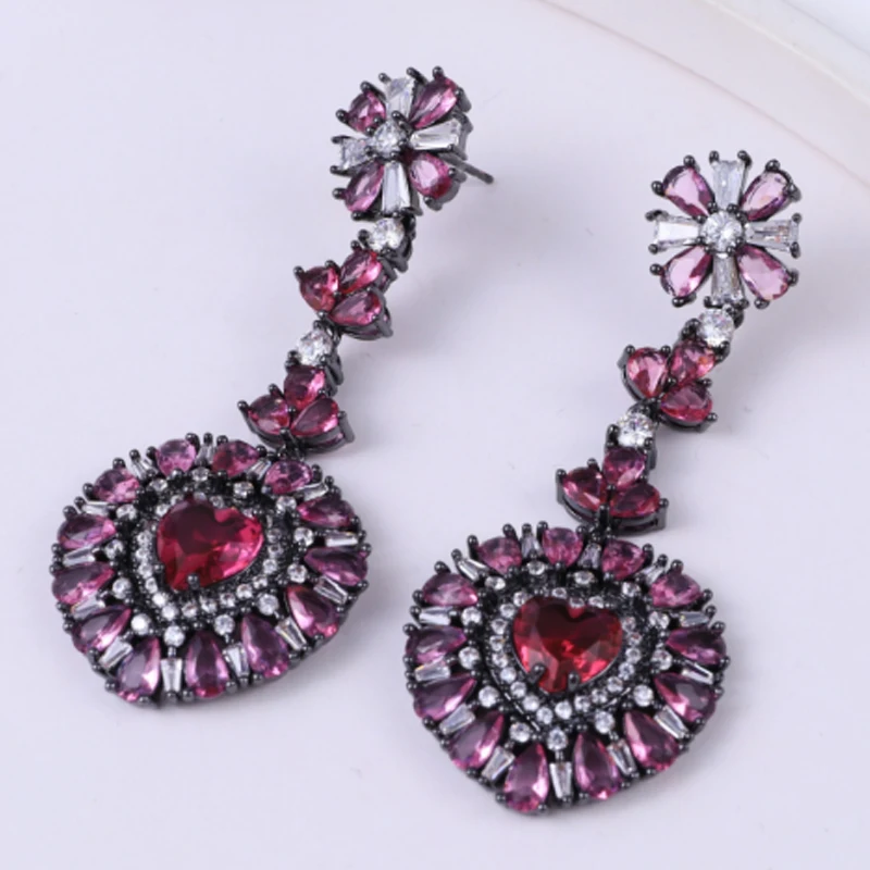 purple red white heart earrings for women sweet jewelry zirconia long earrings evening party jewelry female gift
purple red white heart earrings for women sweet jewelry zirconia long earrings evening party jewelry female gift