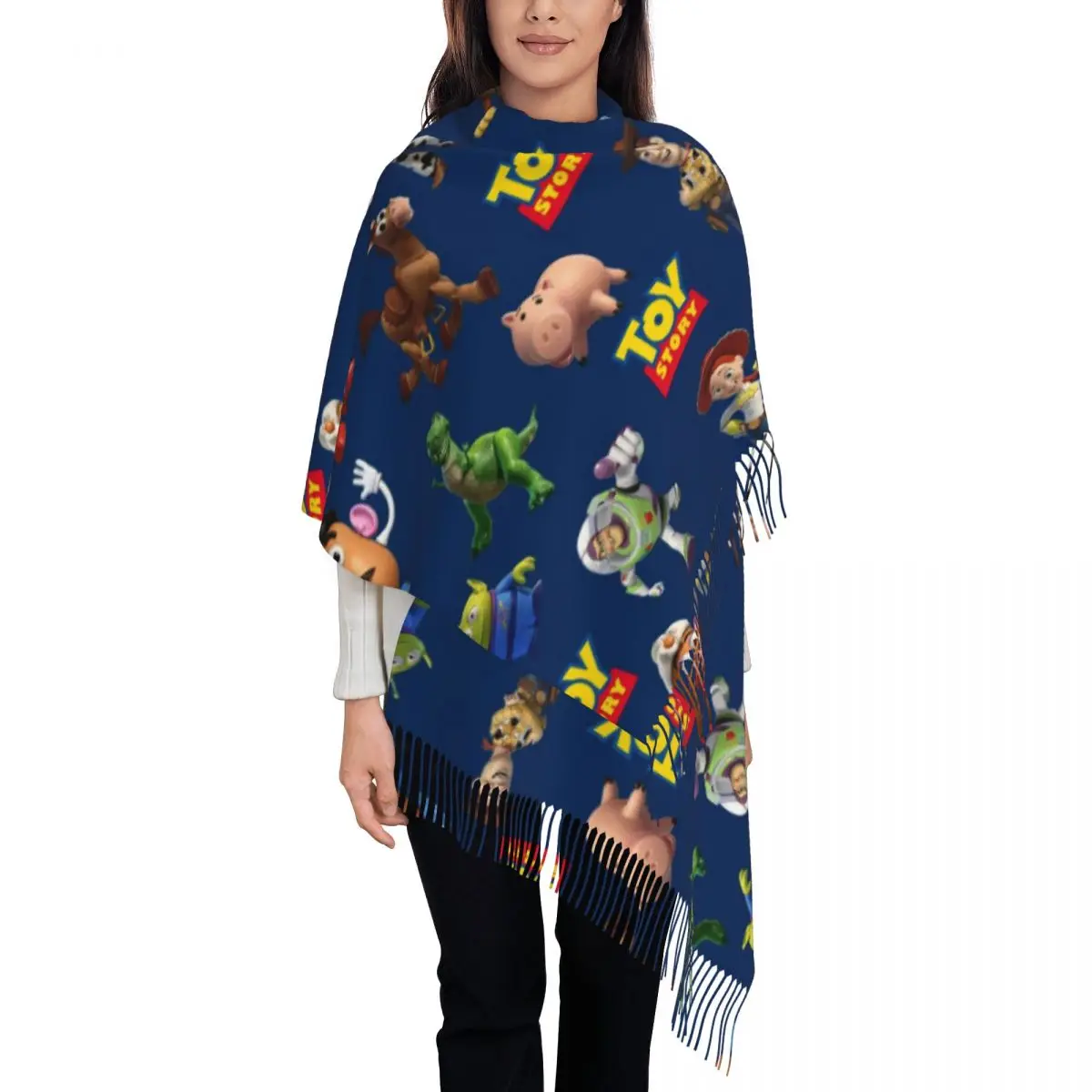 Custom Toy Story Cartoon Tassel Scarf Women Soft Shawl Wrap Ladies Winter Scarves
Custom Toy Story Cartoon Tassel Scarf Women Soft Shawl Wrap Ladies Winter Scarves