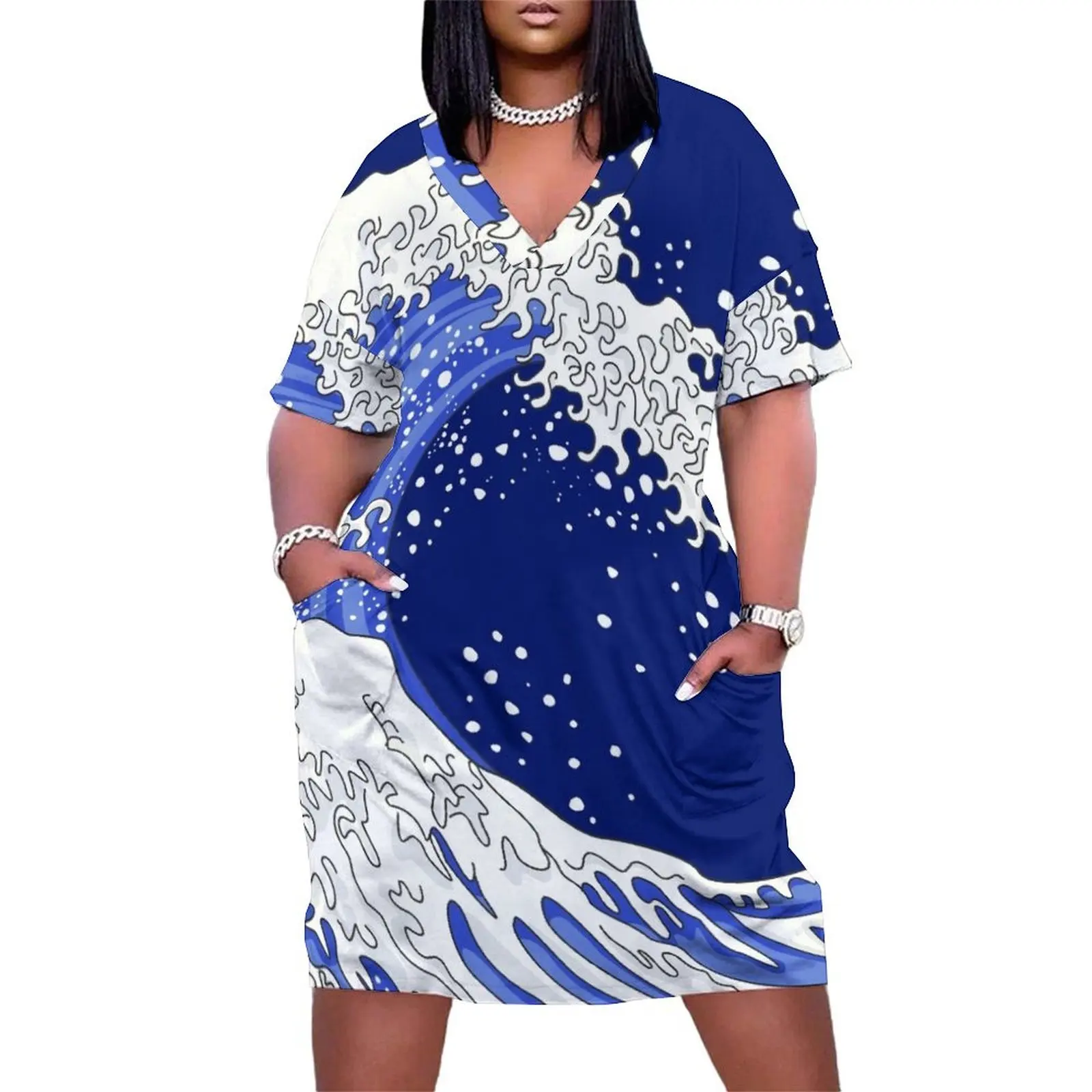 Great Blue Wave Loose Pocket Dress wedding guest dress 2025 chic and elegant woman dress
Great Blue Wave Loose Pocket Dress wedding guest dress 2025 chic and elegant woman dress