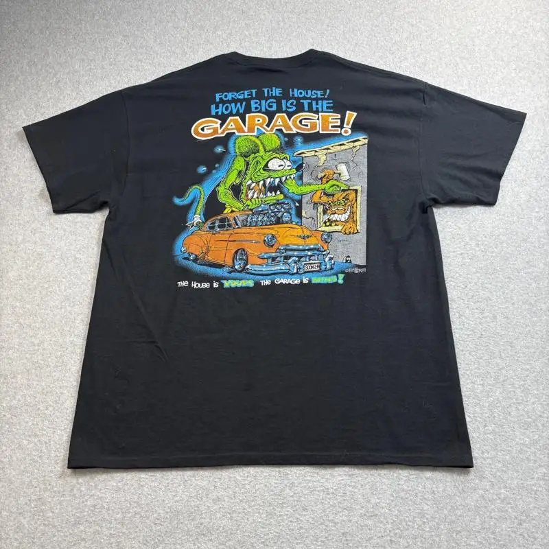Ratfink Shirt Men XL Black Big Daddy Roth Forget The House Garage Is Mine
Ratfink Shirt Men XL Black Big Daddy Roth Forget The House Garage Is Mine