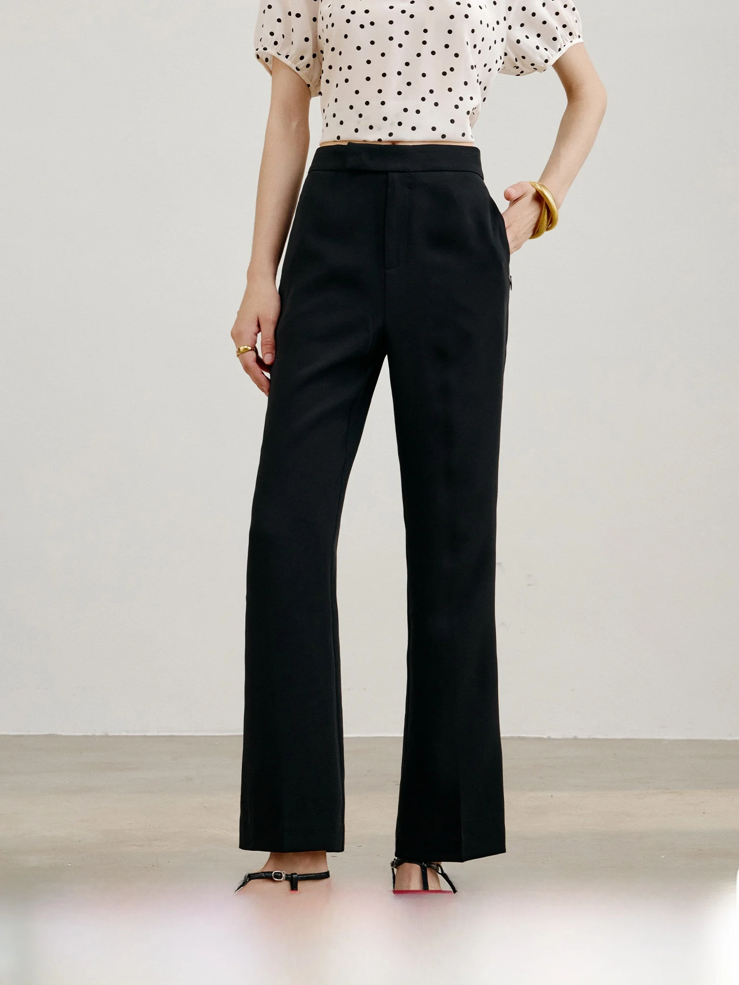 Melbourne Sle Women's Straight Leg Pants Anti-Wrinkle Fabric Simple Nine-Piece Suit Casual Pants High Waist Zipper Closure
Melbourne Sle Women's Straight Leg Pants Anti-Wrinkle Fabric Simple Nine-Piece Suit Casual Pants High Waist Zipper Closure